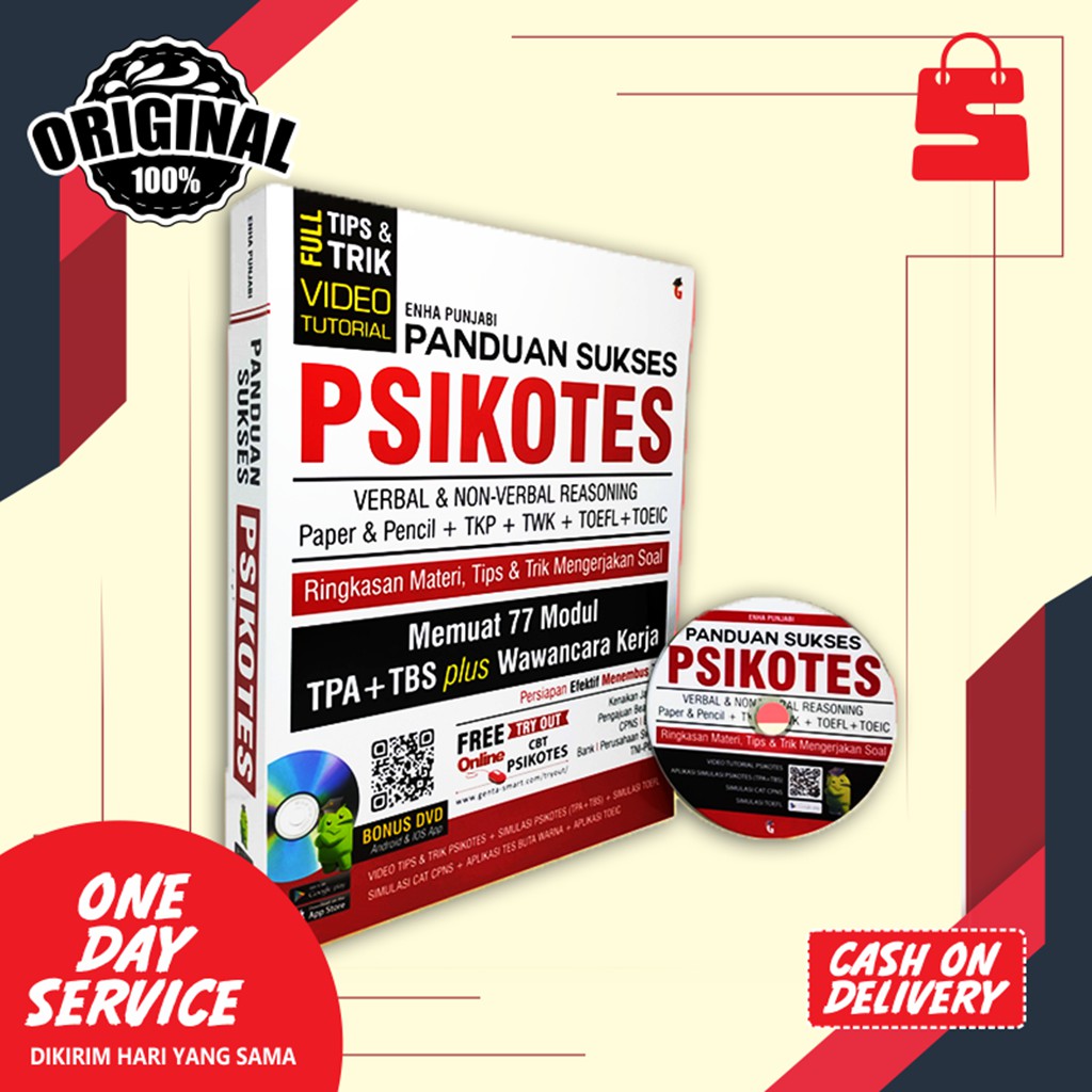 Buku Tpa Psikotes Panduan Sukses Psikotes Verbal Shopee Indonesia
