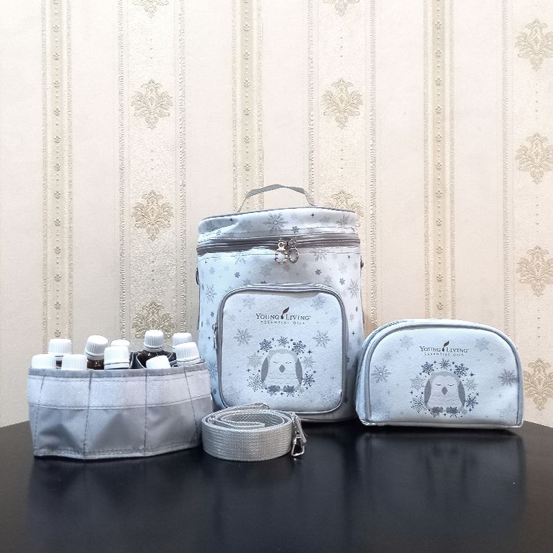 Set Pouch + Tas Diffuser Eceran Ready Stock Desain Snowy Owl