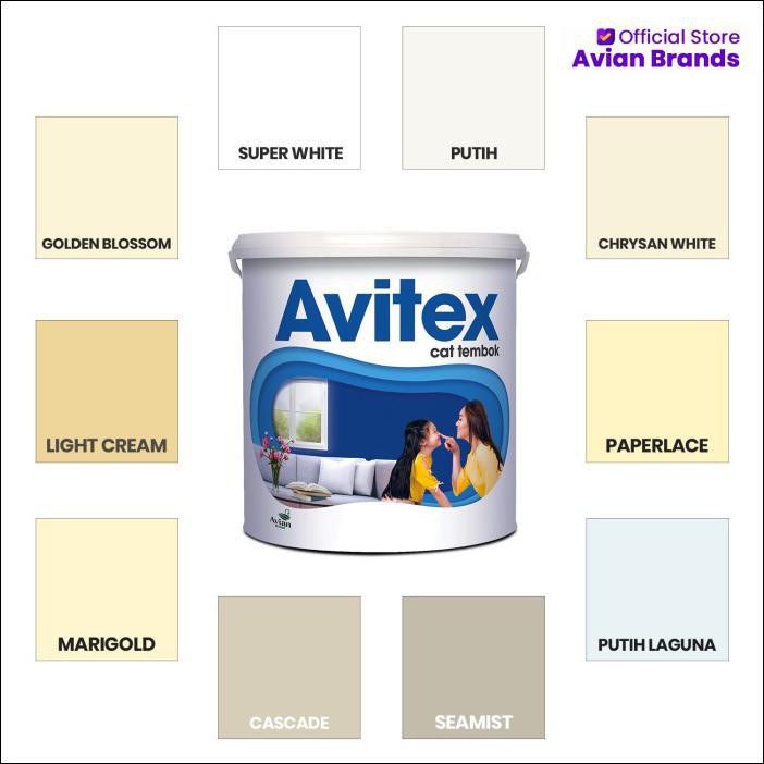 AVITEX CAT TEMBOK 5 KG - GOLDEN BLOSSOM