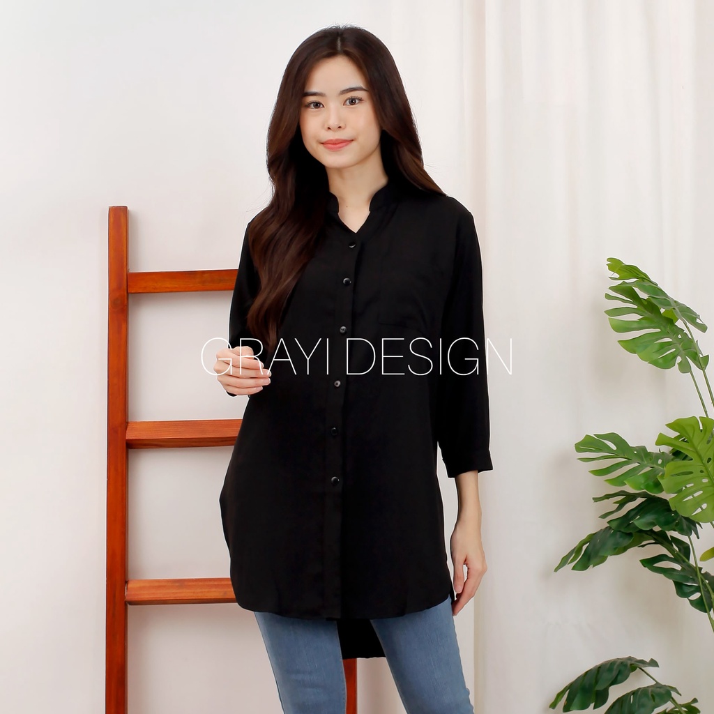 ATASAN TUNIK / ATASAN POLOS / KEMEJA TUNIK POLOS / KEMEJA WANITA POLOS / TUNIK POLOS / KEMEJA TUNIK 