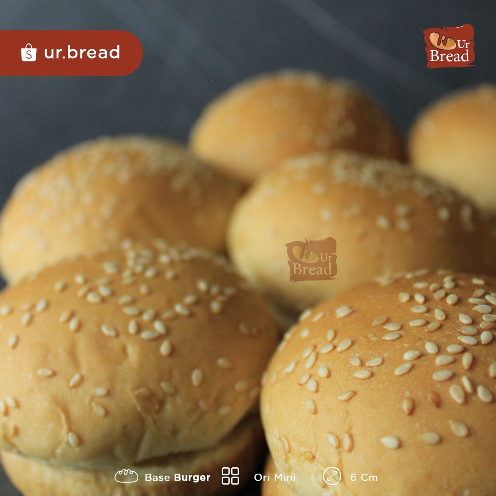 Roti Burger Original 6cm isi 10 | Base Burger 6cm Original