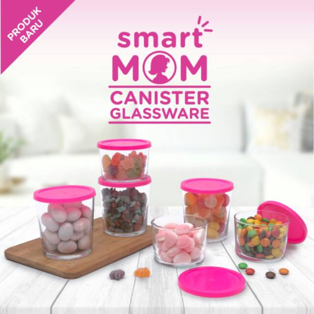 Smart MOM Canister Glassware set 6