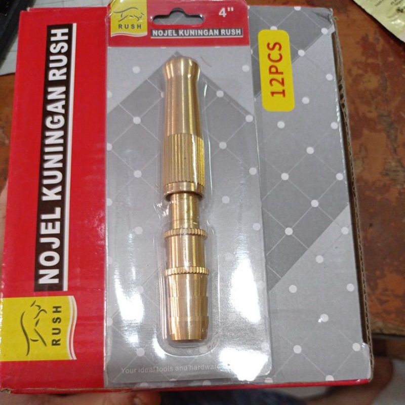 Nozzle Kuningan 4" Rush Nozel Kuningan Nojel Kuningan Brass Hose Nozzle