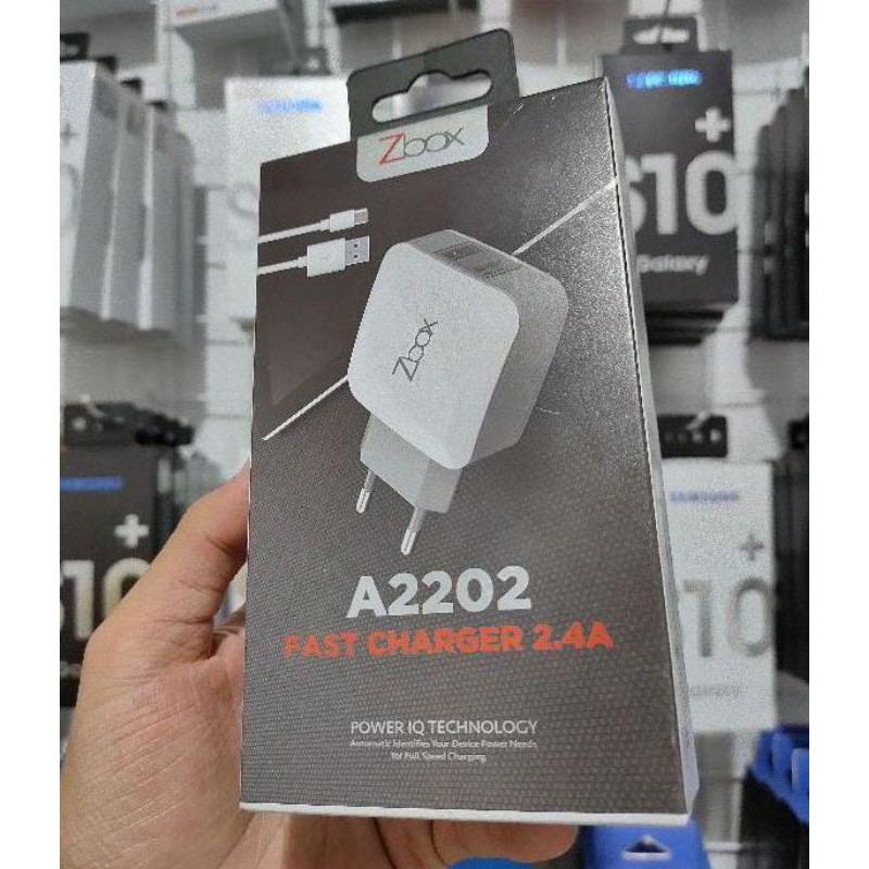 Charger ZBOX A2202 Fast Charging 2.4A Dual USB Micro