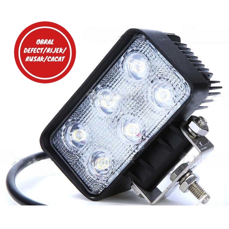 [OBRAL RIJEK] Lampu LED Headlight Mobil Offroad 18W 1260 Lumens - C18-ES