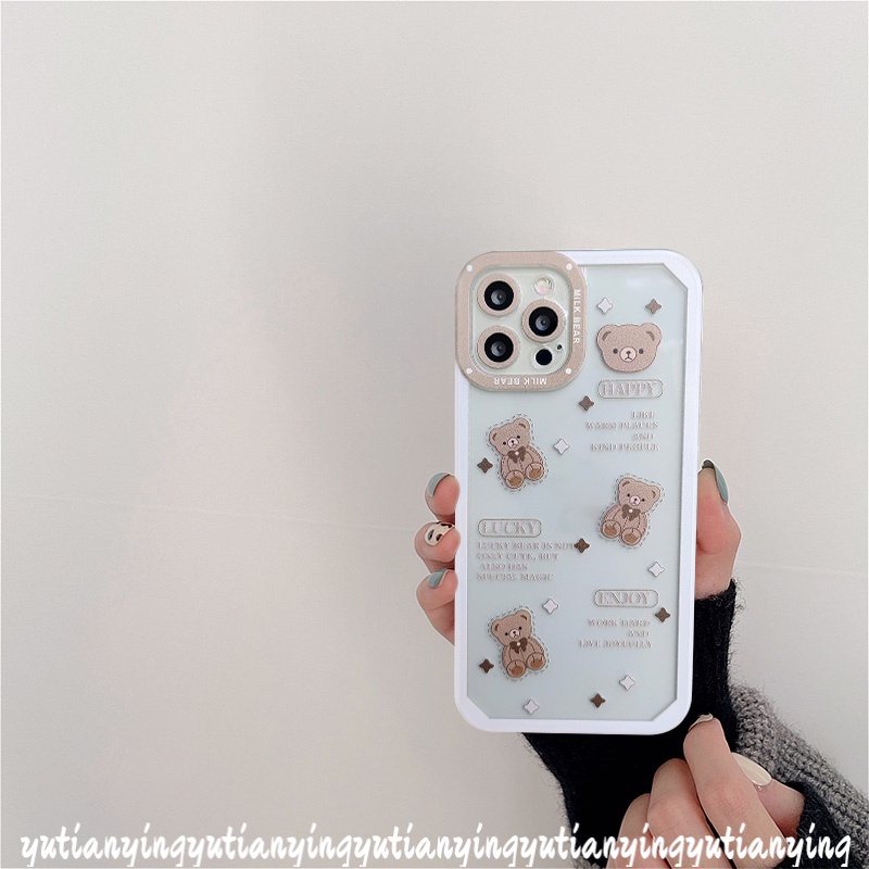 Soft Case Tpu Transparan Motif Kartun Beruang Untuk Realme C21Y C25Y 5 C15 C20 C21 C25 C25S C3 C20A 5S 5i 6i 8i C11 Narzo 20 30A