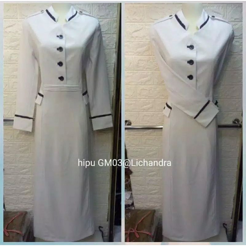 gamis pns / gamis lichandra / original / Hipu / seragam kerja