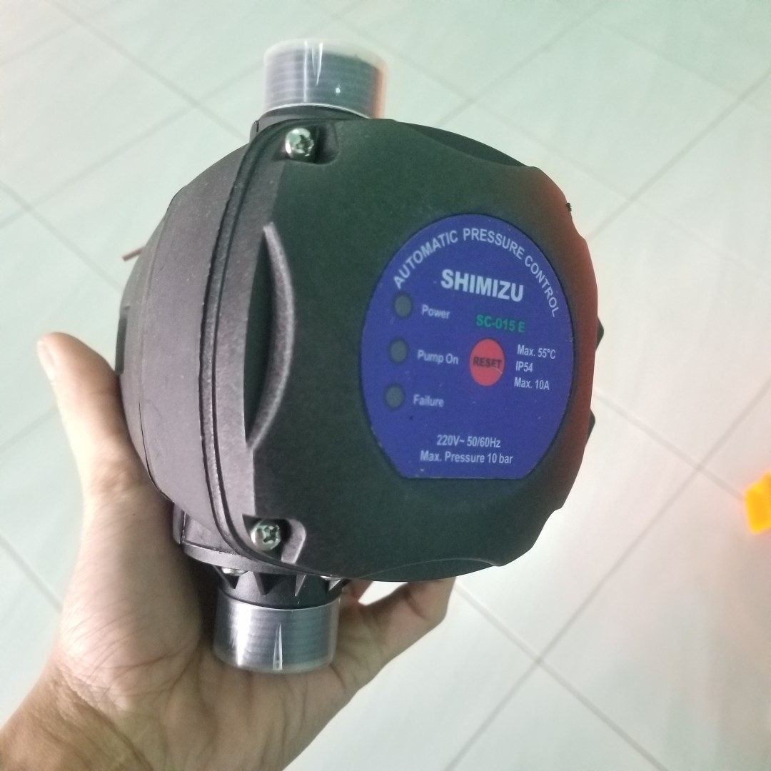 Shimizu Pressure Control Sc-015e Otomatis Pompa / Booster Pendorong Air