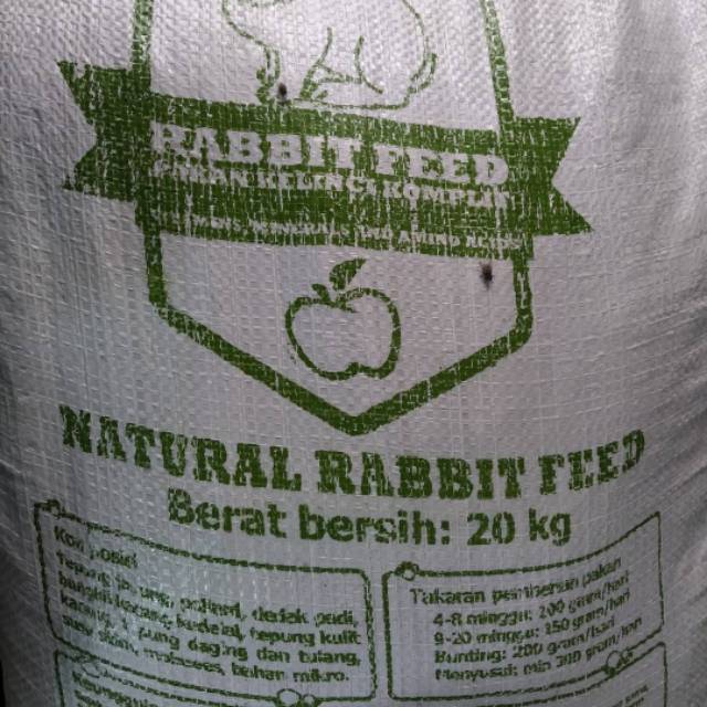 Pelet kelinci Surabaya (NATURAL RABBIT FEED)
