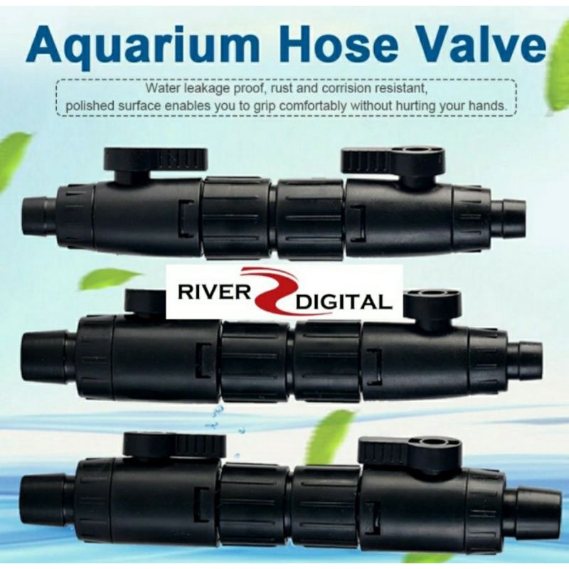 Double Tap Hose Quick Release Connect 12/16 12mm Kran Selang Canister Aquape filter aquarium