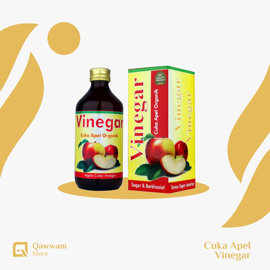

VINEGAR Cuka Apel Organik Segar dan Berkhasiat Isi 330ml