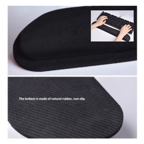 Keyboard Pad Busa Panjang Ergonomic Wrist Rest Pad Support Memory Foam 111130