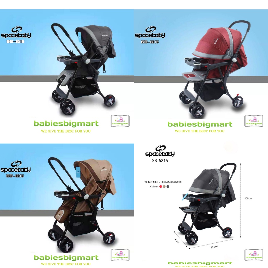 STROLLER SPACEBABY SB 6066-1 / SB 6202 / SB 6212 / SB 6215 / SB 329-1 / SB 325-1 / SB 6055 KERETA DORONG SPACE BABY DORONGAN 2 ARAH