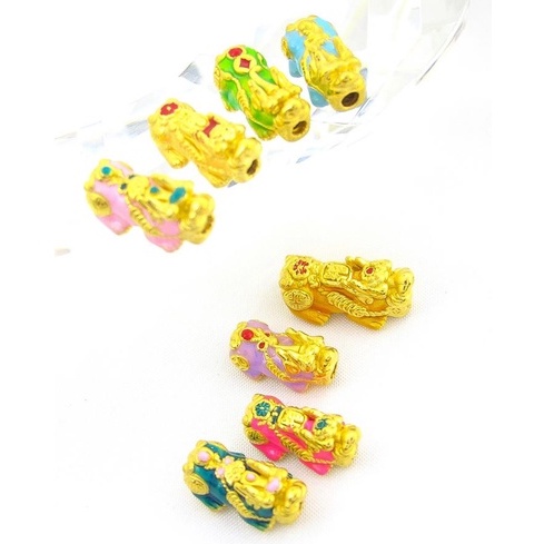 Mainan gelang pixiu anak dan dewasa emas asli kadar 24k 99% LM import dragon luck naga keberuntungan