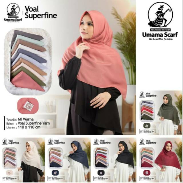 Segiempat voal superfine (10 pcs)