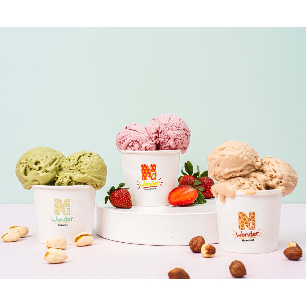 

Sampler Pack Dessert Gelato by Nth Wonder - 3 Baby Pints