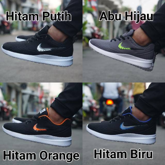 Nike Free Running Zoom Cowok, Bonus Kaos Kaki