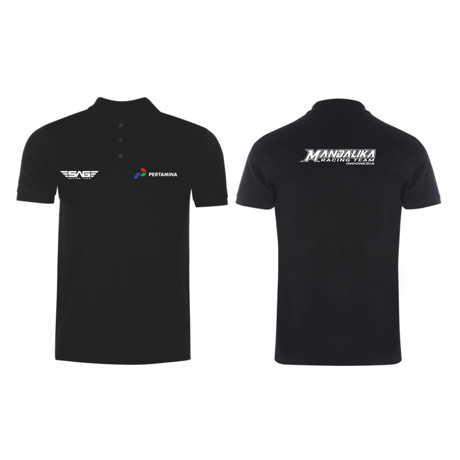 polo shirt mandalika motogp / baju kerah pertamina mandalika