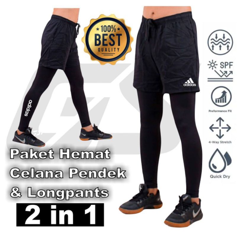 Celana pendek longpant futsal Celana Pendek Sepak bola Legging Futsal Celana Sport futsal