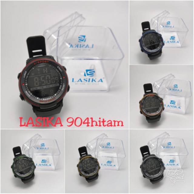 Jam Tangan Lasika Asli type 904 Pria Atau Wanita Sporty Digital Anti air