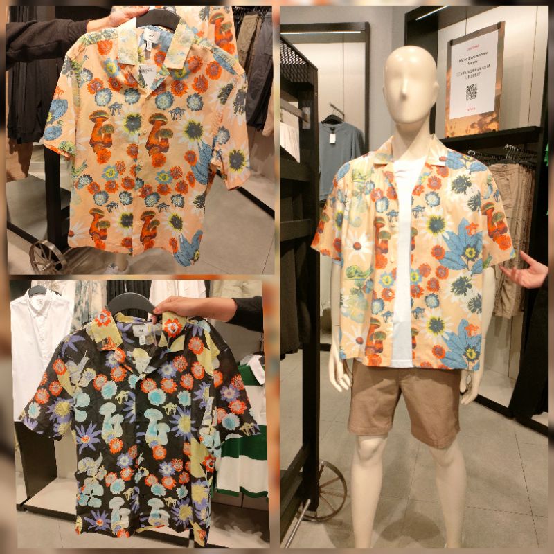 H&M Kemeja Hawai Pria Resort Shirt