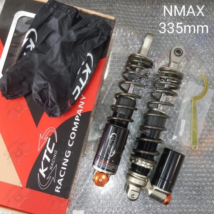 Shockbreaker belakang NMAX 335mm tabung bawah KTC racing APEX RACING