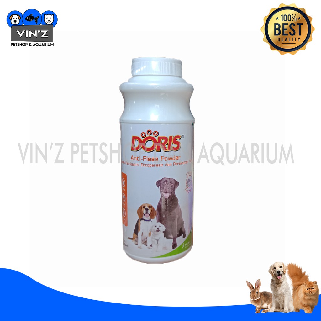 Bedak Doris Dog Anti Kutu & Perawatan Kulit untuk Anjing 100g