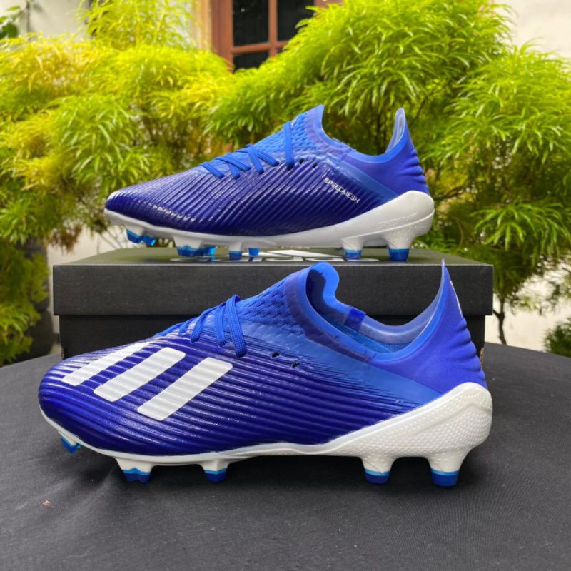 Sepatu Bola Adidas X 19.1 Blue White FG