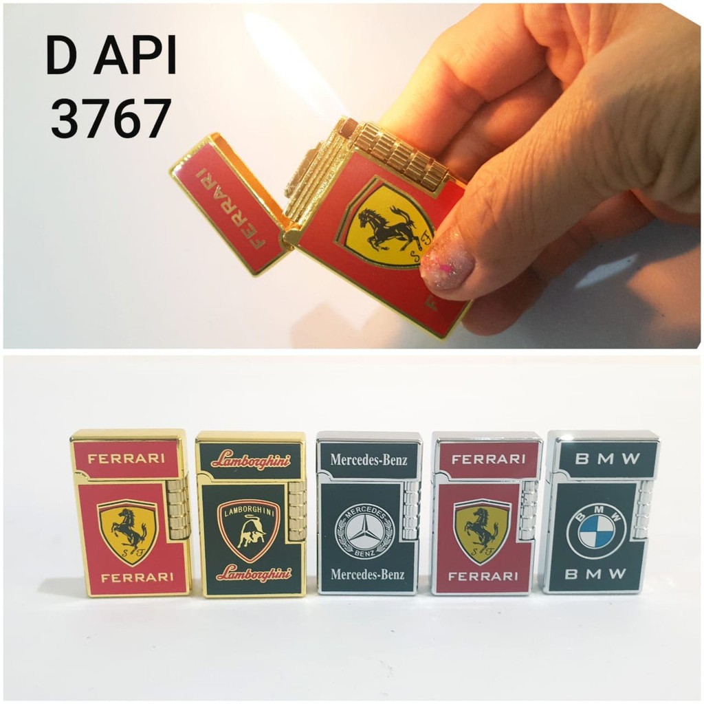 Jual KOREK API GAS DUPONT 3767 LOGO MOBIL MANCIS LIGHTER UNIK Low Price!