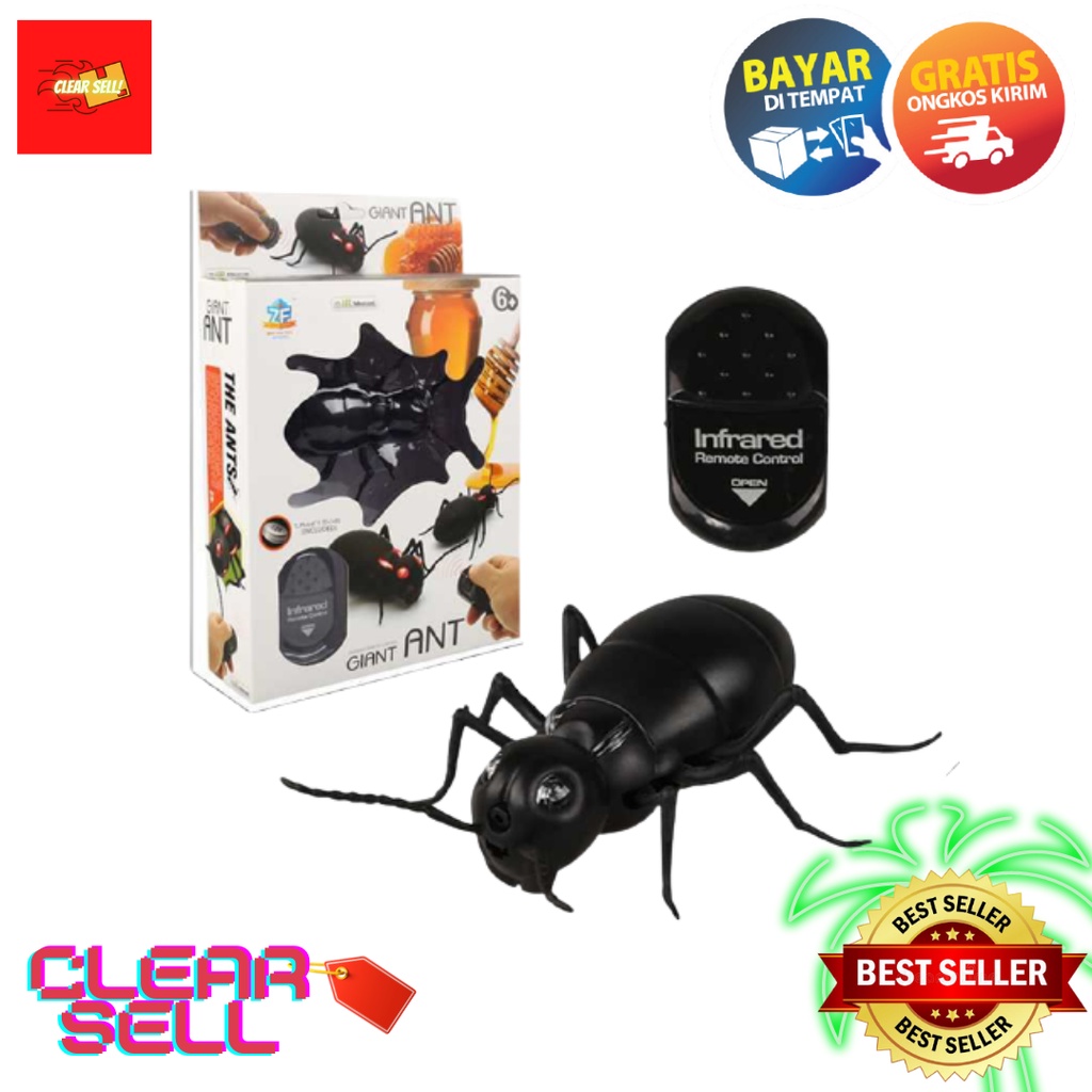 Mainan rc semut / Mainan rc serangga motf semut /  Rc binatang / Remot control semut
