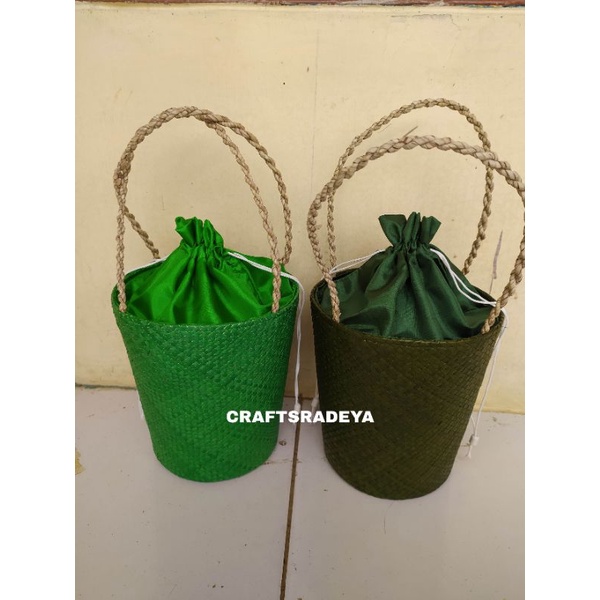 Keranjang Gift Parcel Termurah // tas anyaman pandan polos Hajatan