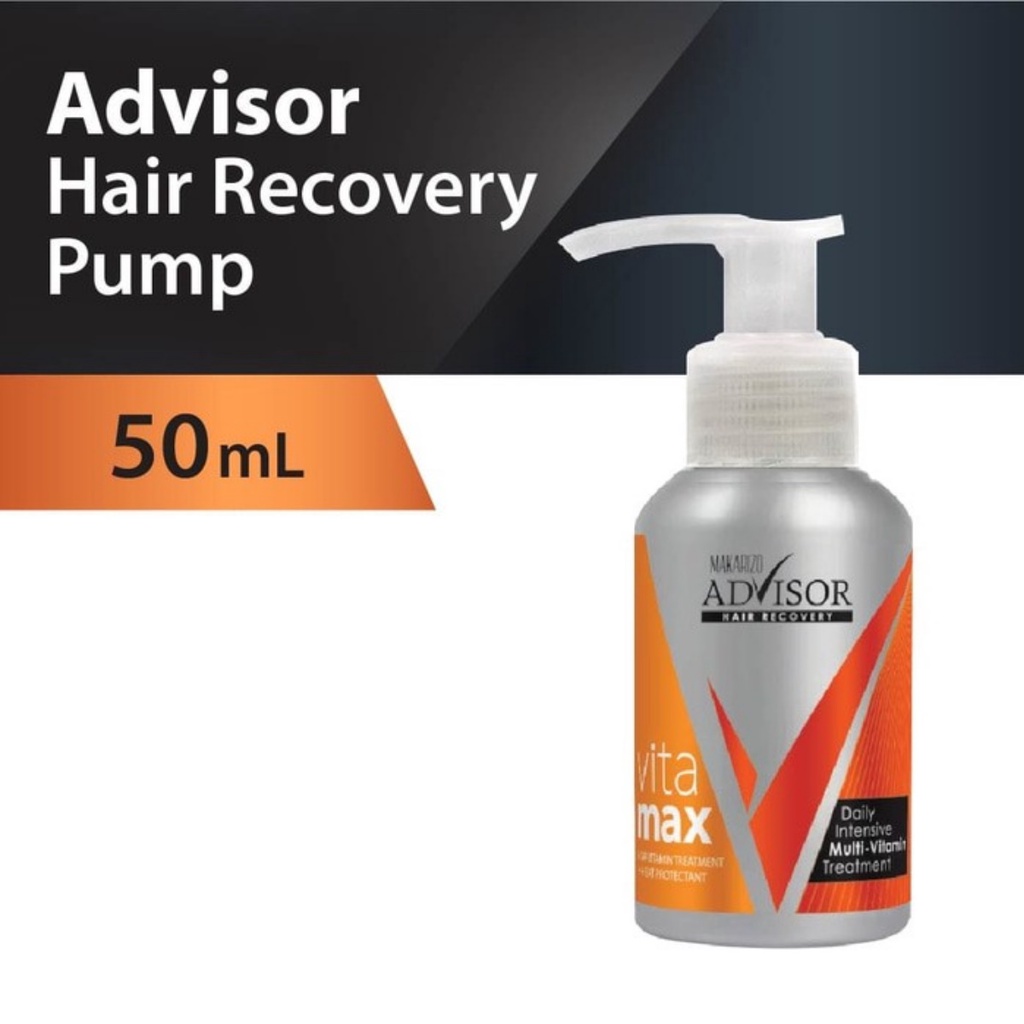 Makarizo Advisor Hair Recovery Vitamax 8ml tube | 8mlx3 | 8mlx8 | 50ml pump|Vitamin Rambut|Serum Rambut|Hair Vitamin