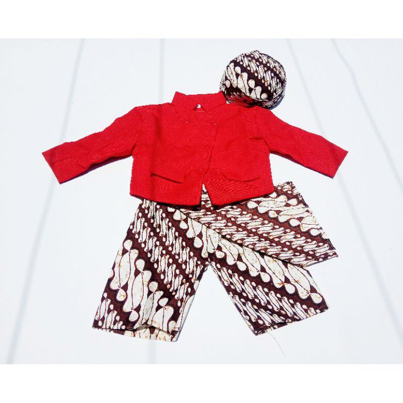 Beskap Anak / Baju Adat Anak / Setelan Baju Anak Laki Laki / Tedak siten / Turun tanah