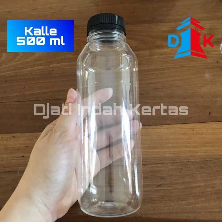 DISKON !!! Botol Minum Bening ( Kale/Coklat ) Sekali Pakai Uk 500 ml.