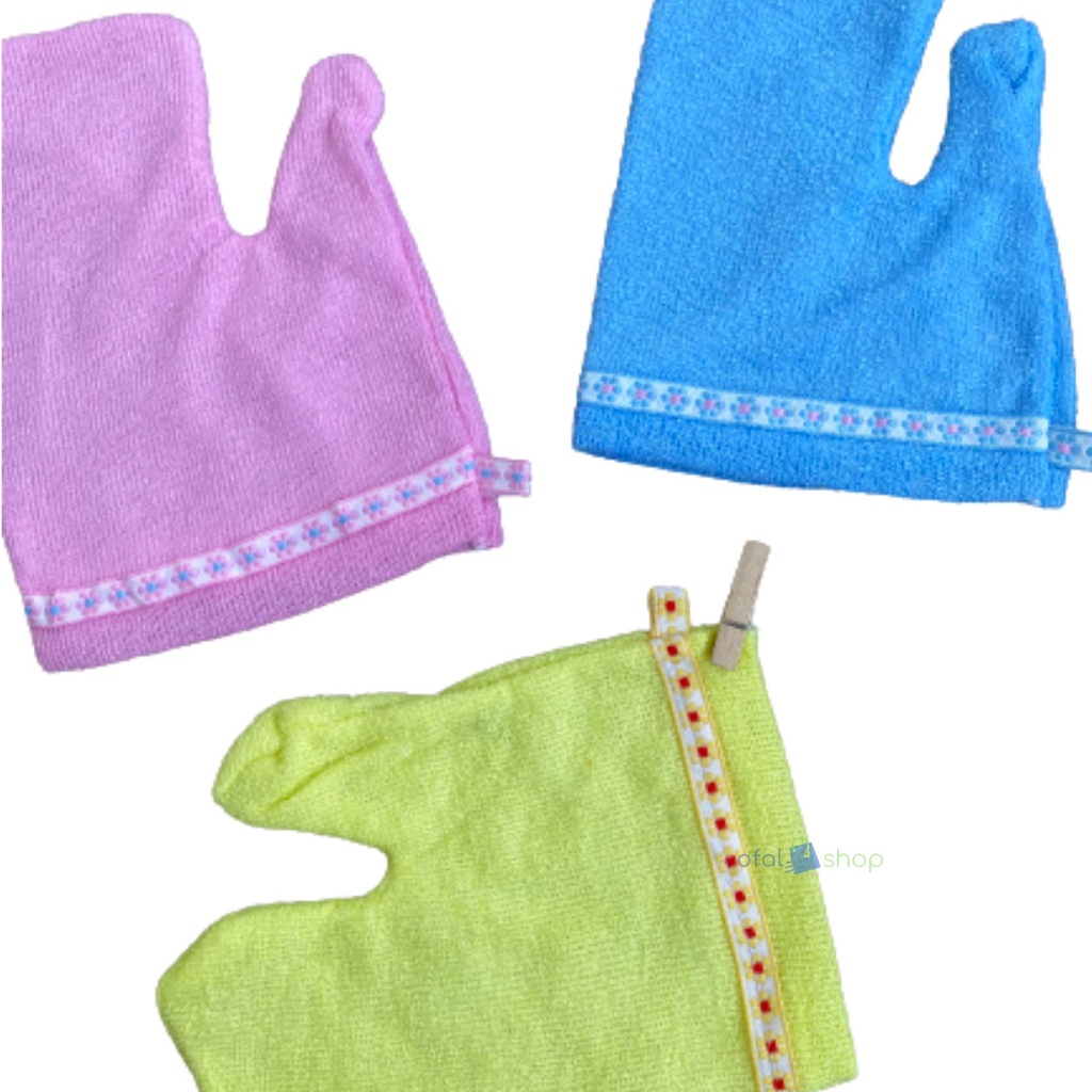 3 pcs Washlap Handuk Bayi Jari dan Kotak / washlap bayi