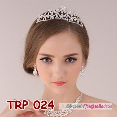 [READY STOCK] AKSESORIS RAMBUT CROWN WEDDING HEADPIECE PENGANTIN BUNGA TRP024