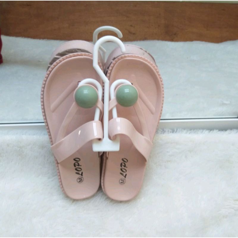 SANDAL WANITA JELLY LOPO IMPORT SANDAL SANTAI