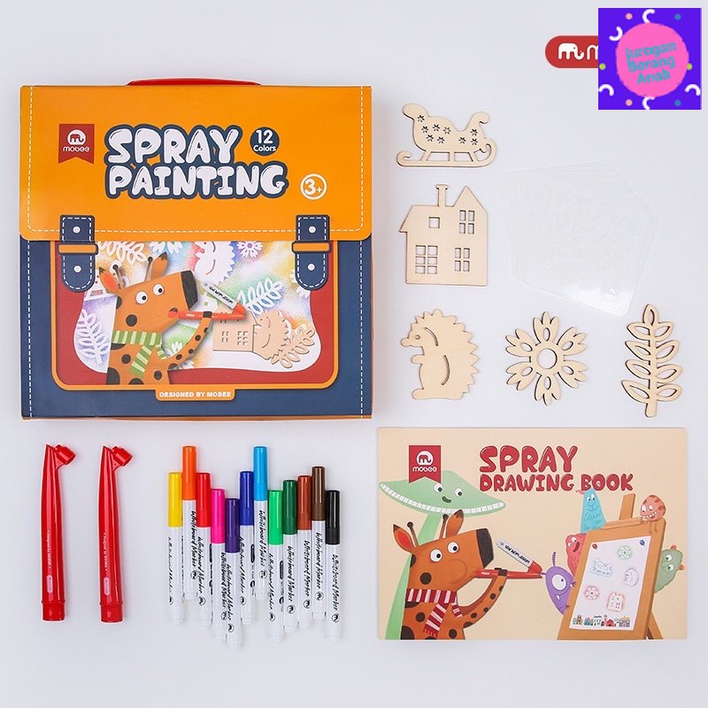 

Fun Edutoy Painting Spray Marker Drawing Whiteboard Menggambar Spidol Tiup Kado