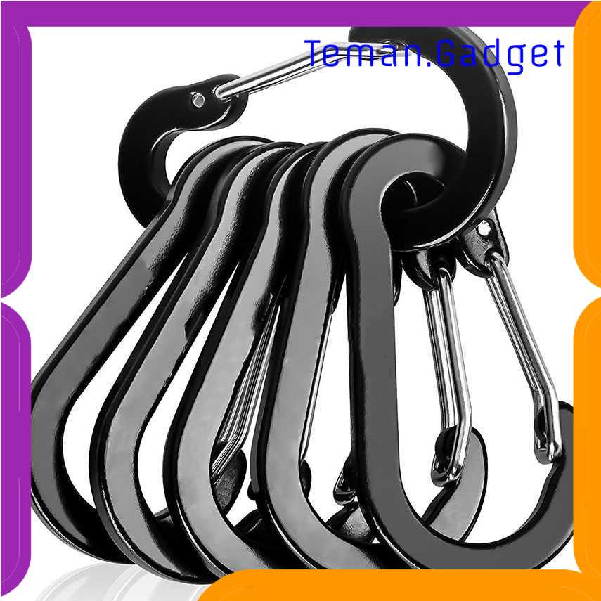TG-IDI ACOMPS Gantungan Karabiner Aluminium Alloy Snap Clip Lock 6 PCS - CC1