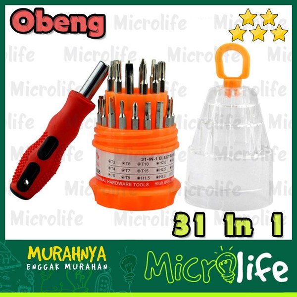 Obeng Set 31 in 1 Utk HP Kacamata Laptop PC Elektronik