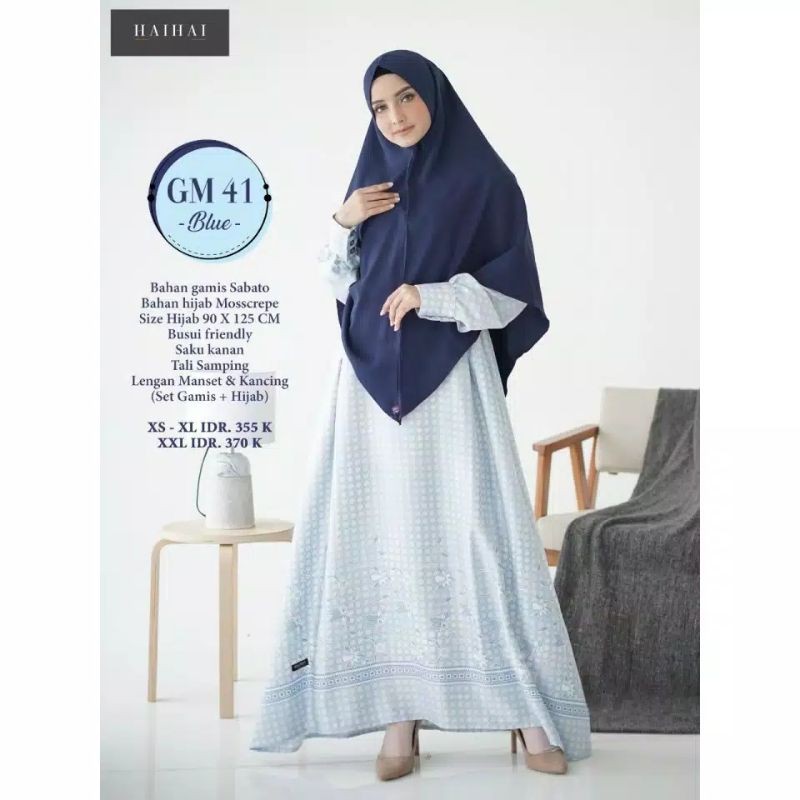 HAIHAI GM 41 ORI GAMIS HAIHAI GM41 PREMIUM SET HIJAB