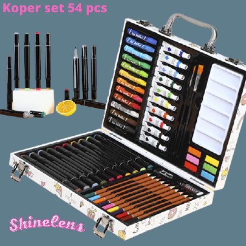 

Produk Unggulan Crayon Set 54 Pcs Koper Besi / Alat Gambar / Water Colour / Koper Set Bergaransi