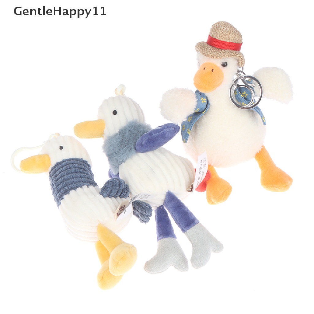 Gentlehappy Gantungan Kunci Bentuk Boneka Plush Bebek Lucu Untuk Aksesoris Tas Wanita