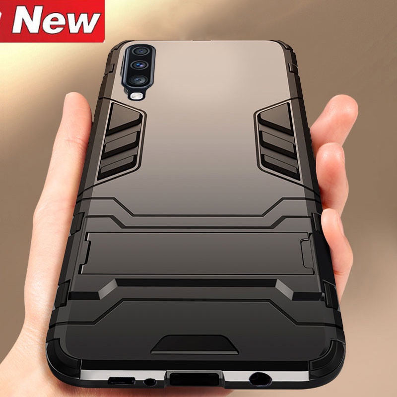 Casing Hard Case Armor Robot Bahan PC + Silikon Anti Knock Untuk Samsung Galaxy A70