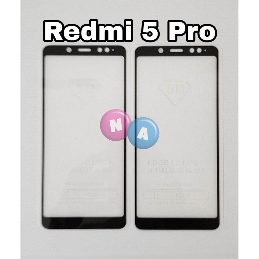 Tempered Glass Full Cover 5D Redmi Note 5 Pro - Tempered Note 5 Pro