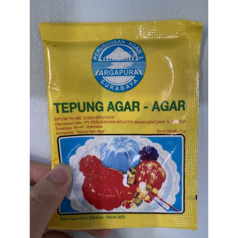 

Tepung Agar agar Argapura 7g/Agar-agar cap gunung