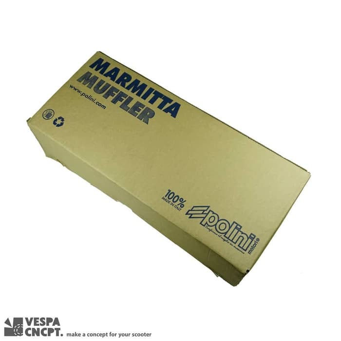 EXHAUST POLINI EVO 4T MODERN VESPA PRIMAVERA SPRINT 3V BLACK KNALPOT
