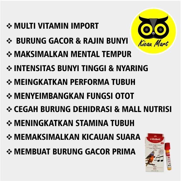 VITAMIN PENGGACOR BURUNG C3R VITOBEL OBAT PENAMBAH POWER GACOR MENTAL TEMPUR MEMICU KONSLET VVCTRWJ