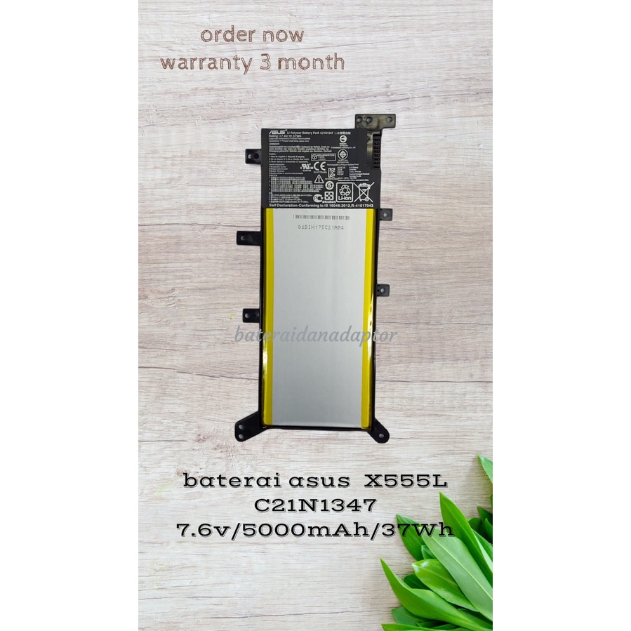Baterai Asus X555L C21N1347 Original