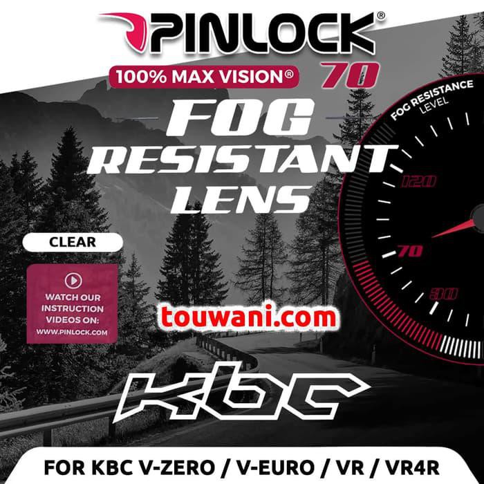 ANTIFOG PINLOCK HELM KBC V-ZERO / V-EURO / VR / VR4R PINLOCK 70